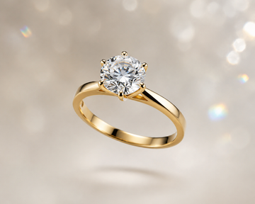 What is a floating diamond ring?