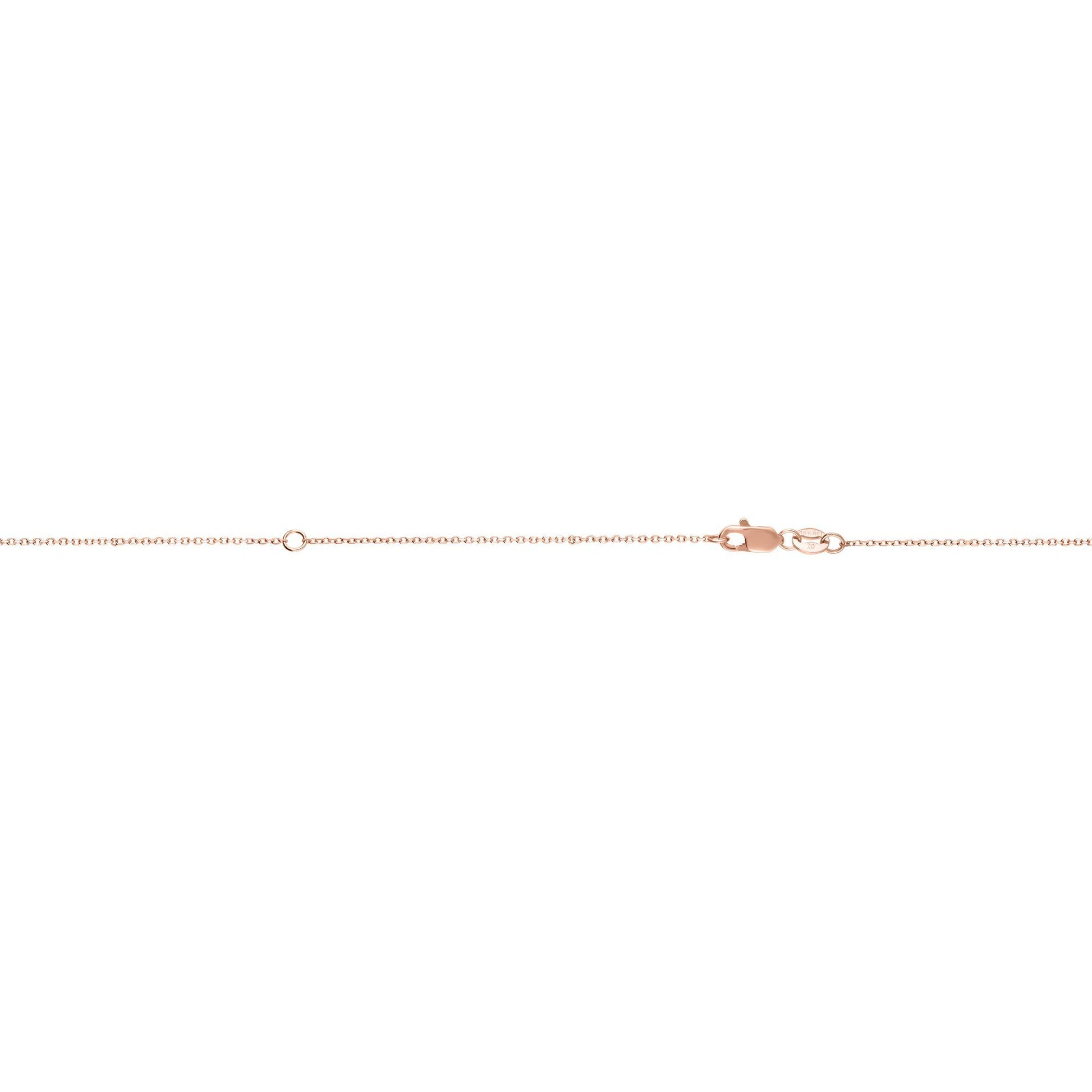 10K Gold 0.87mm Extendable Diamond Cut Cable Chain
