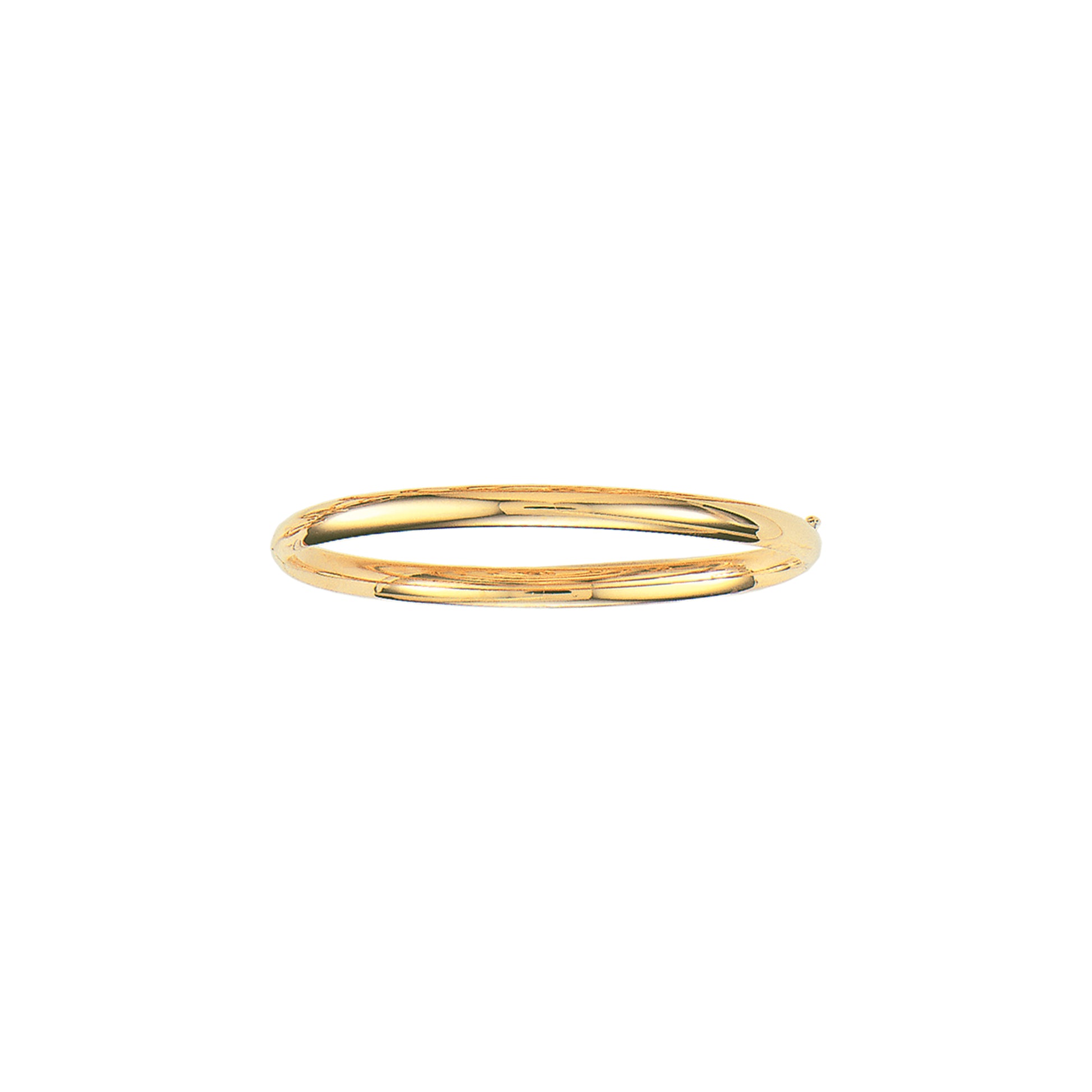 10K Gold Polished Bangle