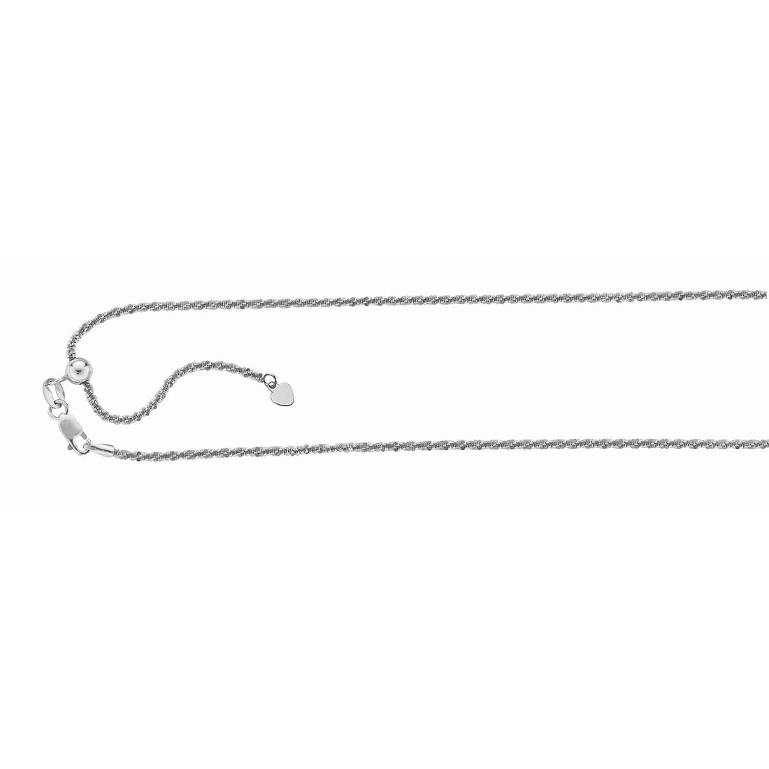 Silver 1.5mm Adjustable Sparkle Chain