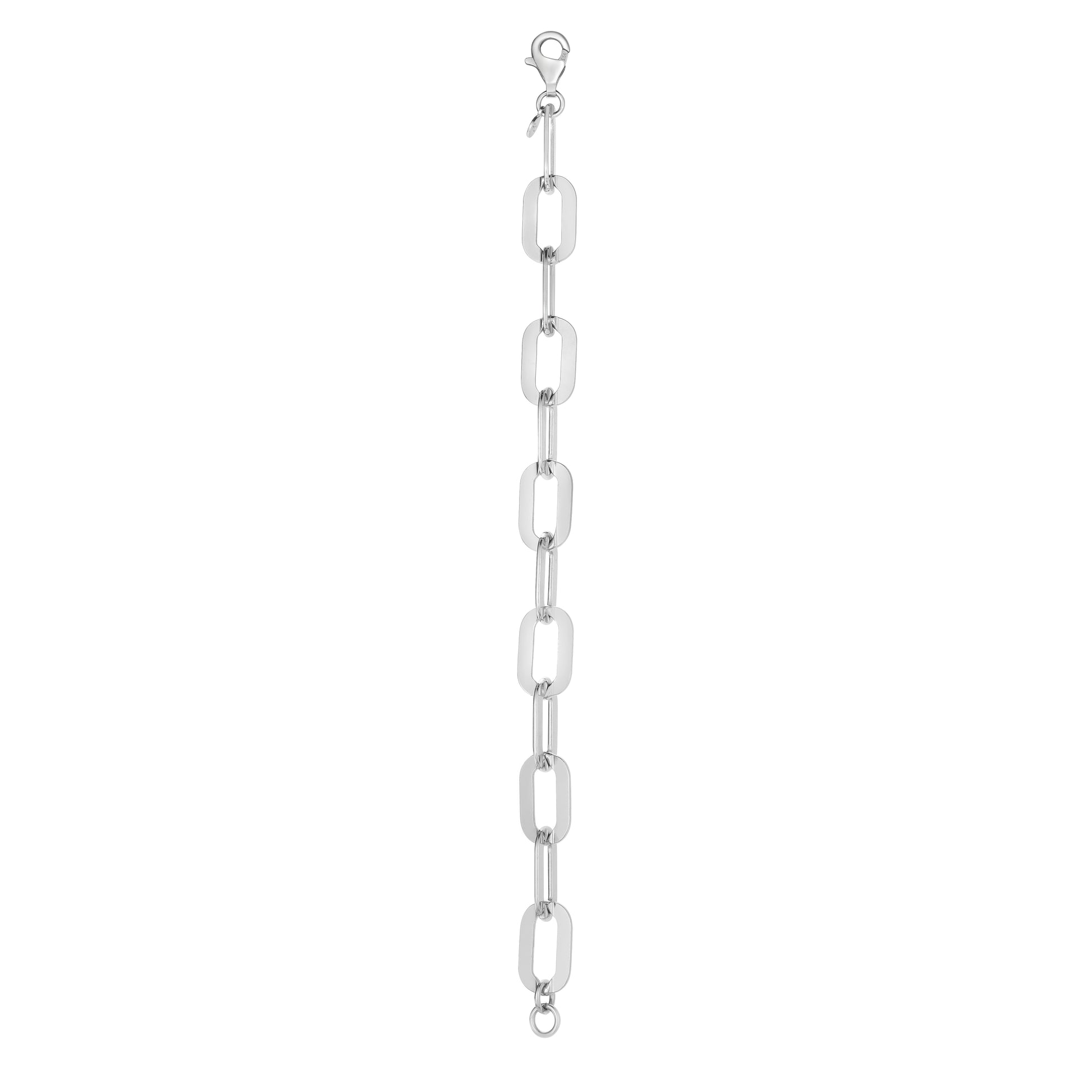 Sterling Silver Italian Link Paperclip Chain