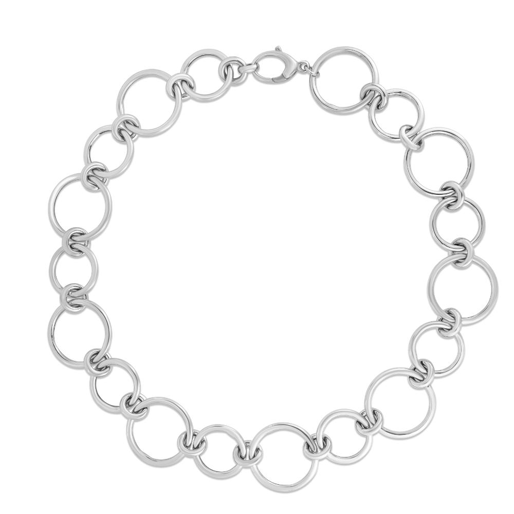 Silver Round Link Chain