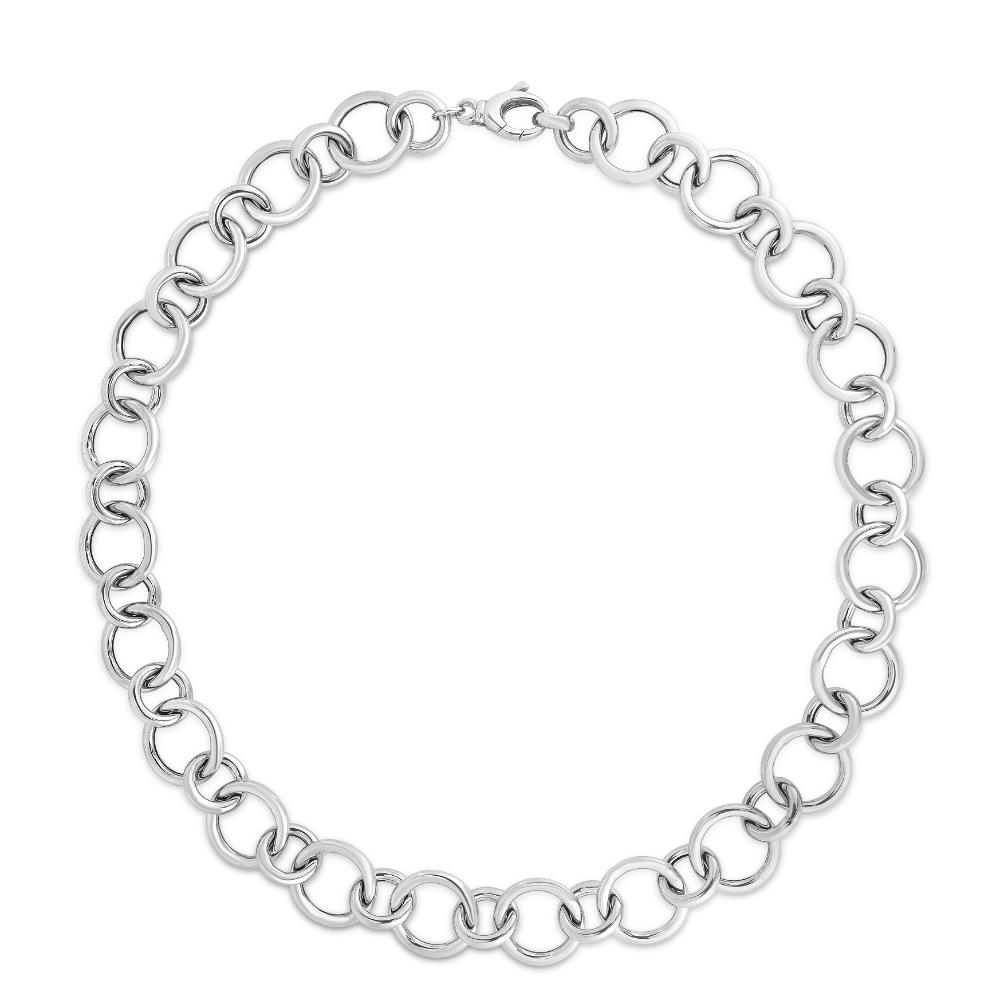 Silver Round Link Chain