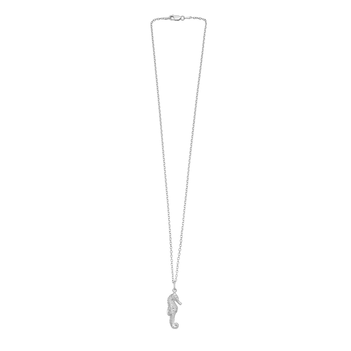 Silver Seahorse Pendant