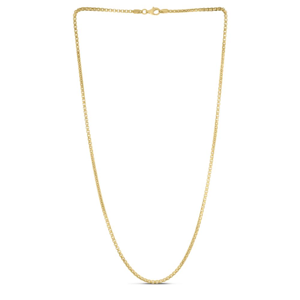 Silver Plated 2.1mm Round Box Chain