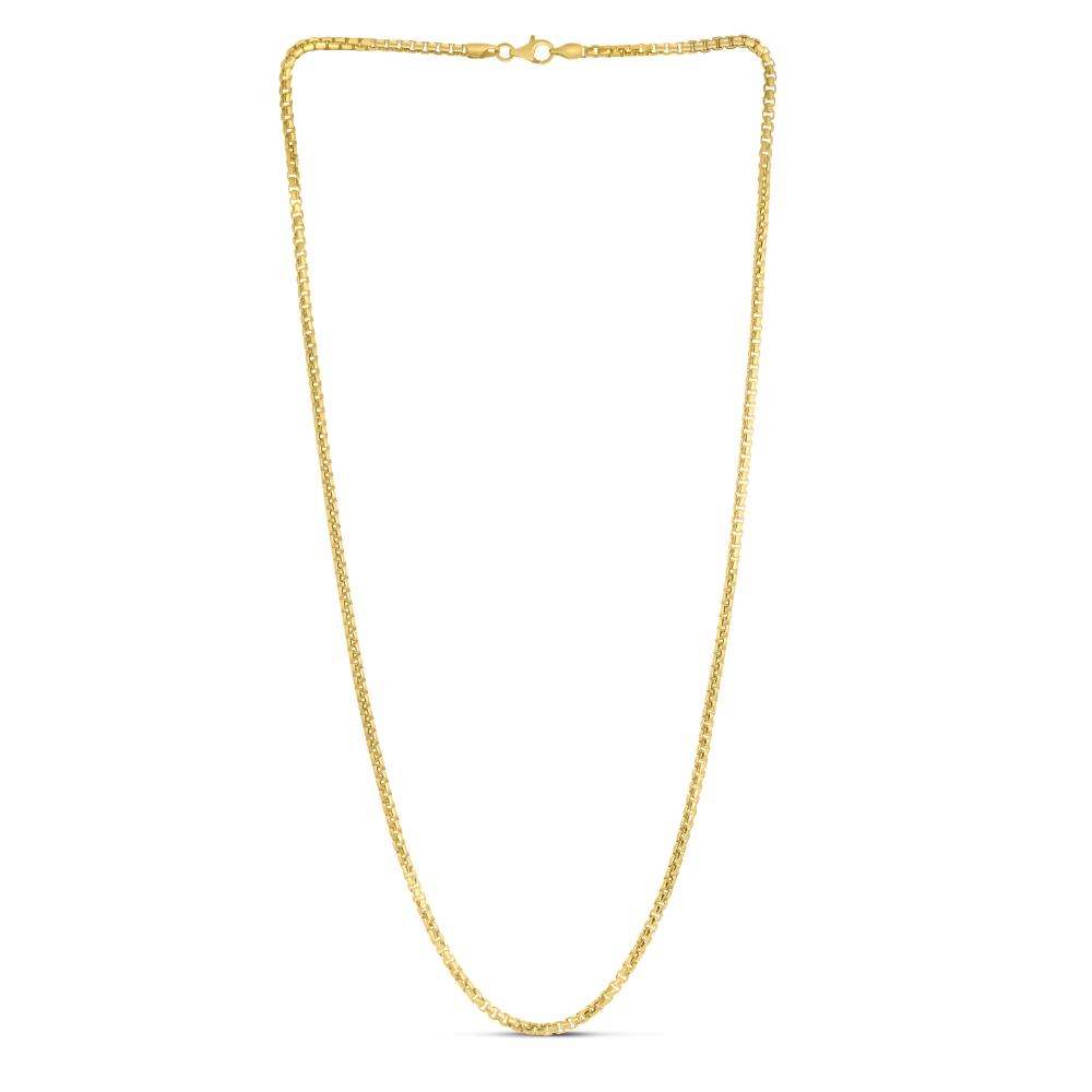 Silver Plated 2.6mm Round Box Chain