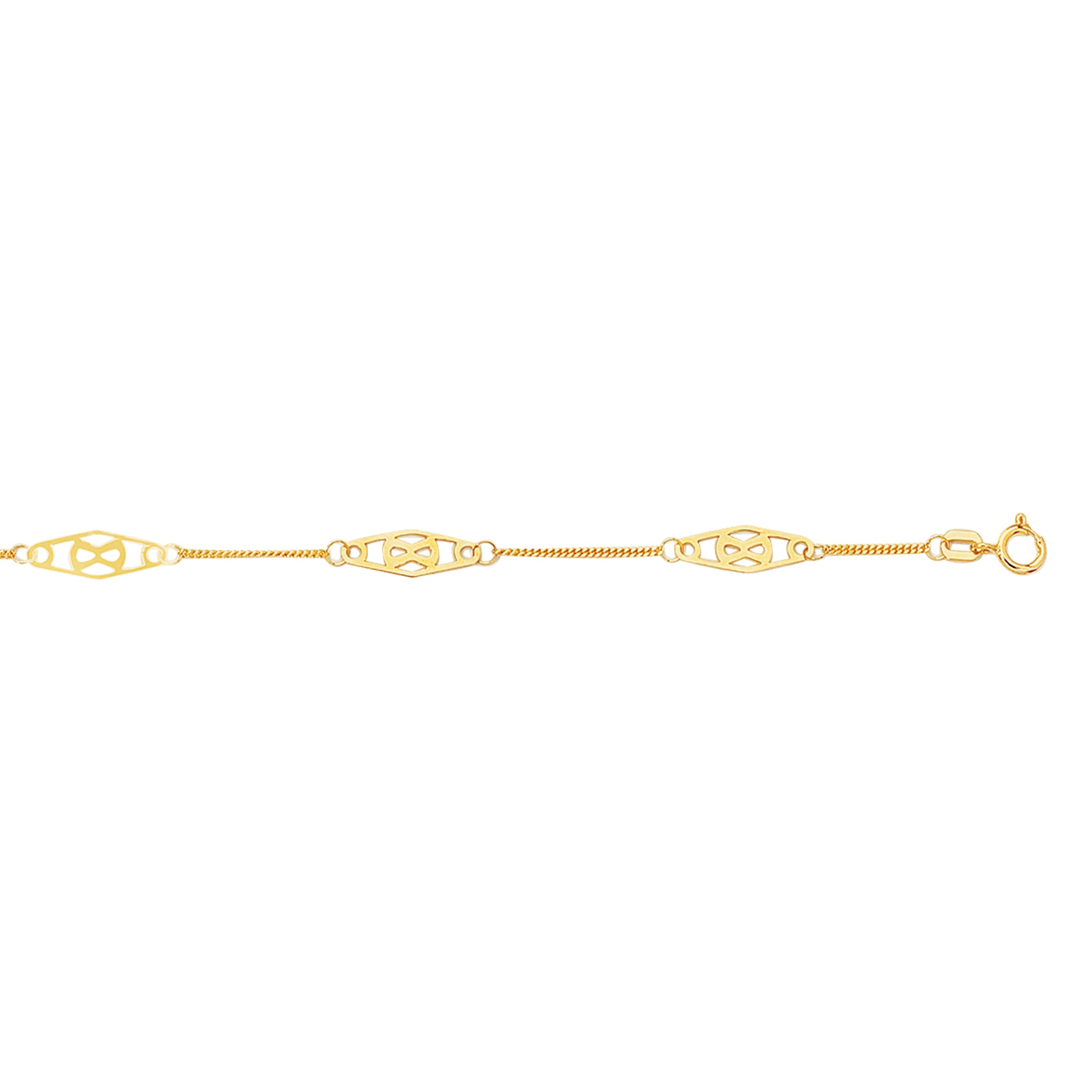 14K Gold Infinity Anklet
