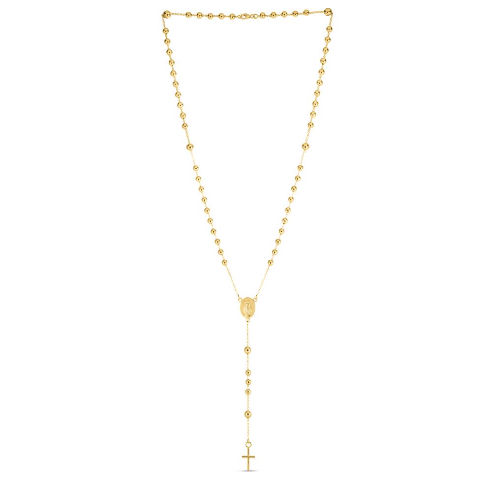 14K Gold Rosary Necklace