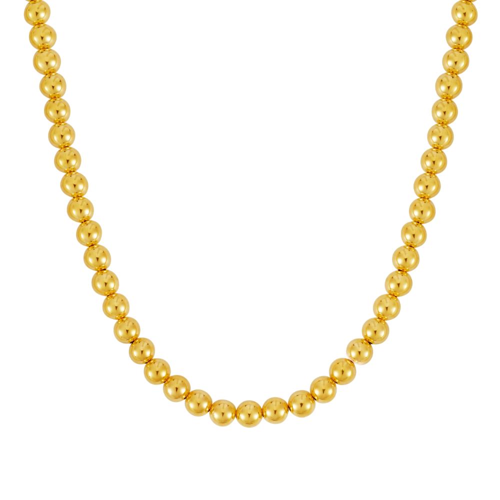 14K Gold 8mm Bead Chain