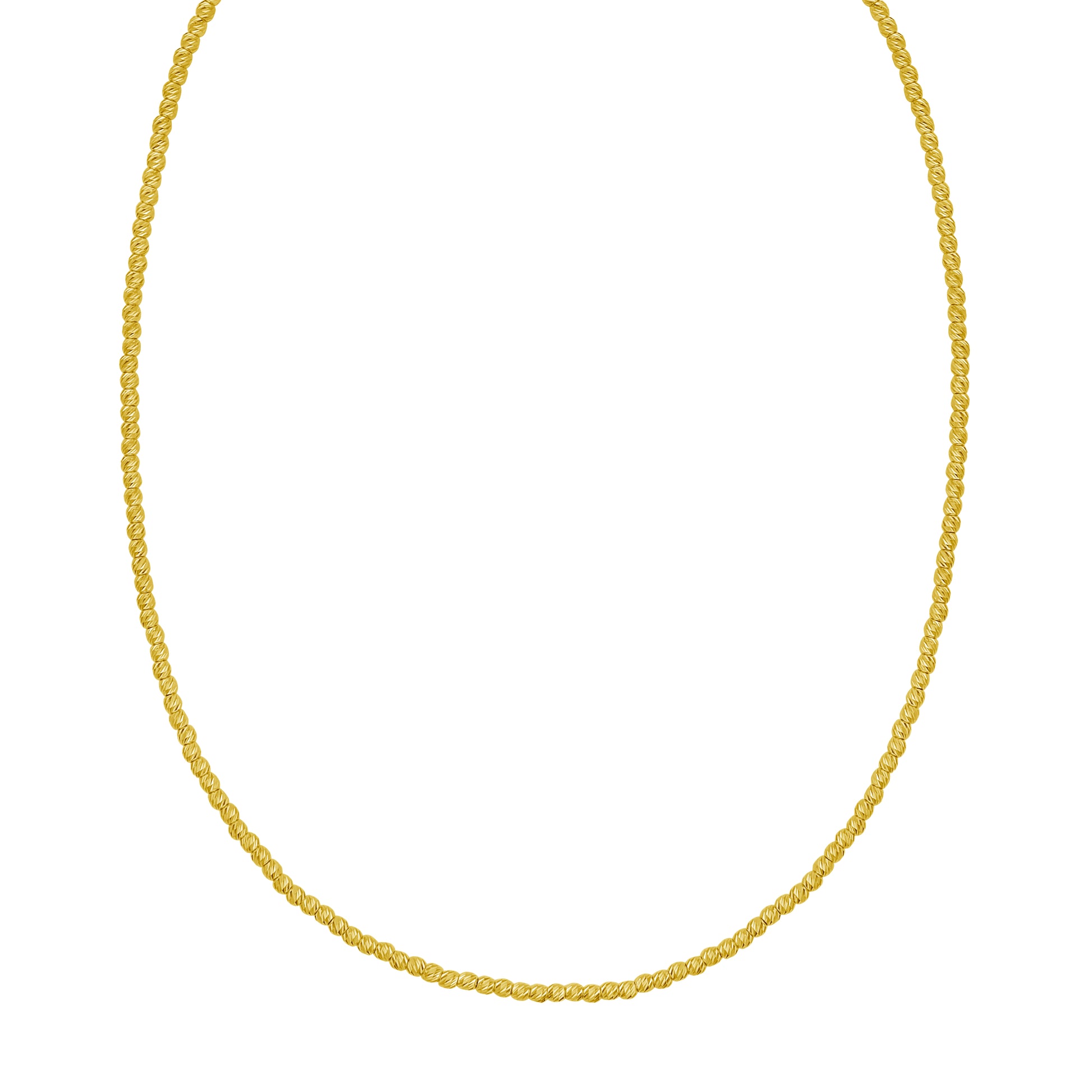 14K 2.3mm Bead Chain Bracelet