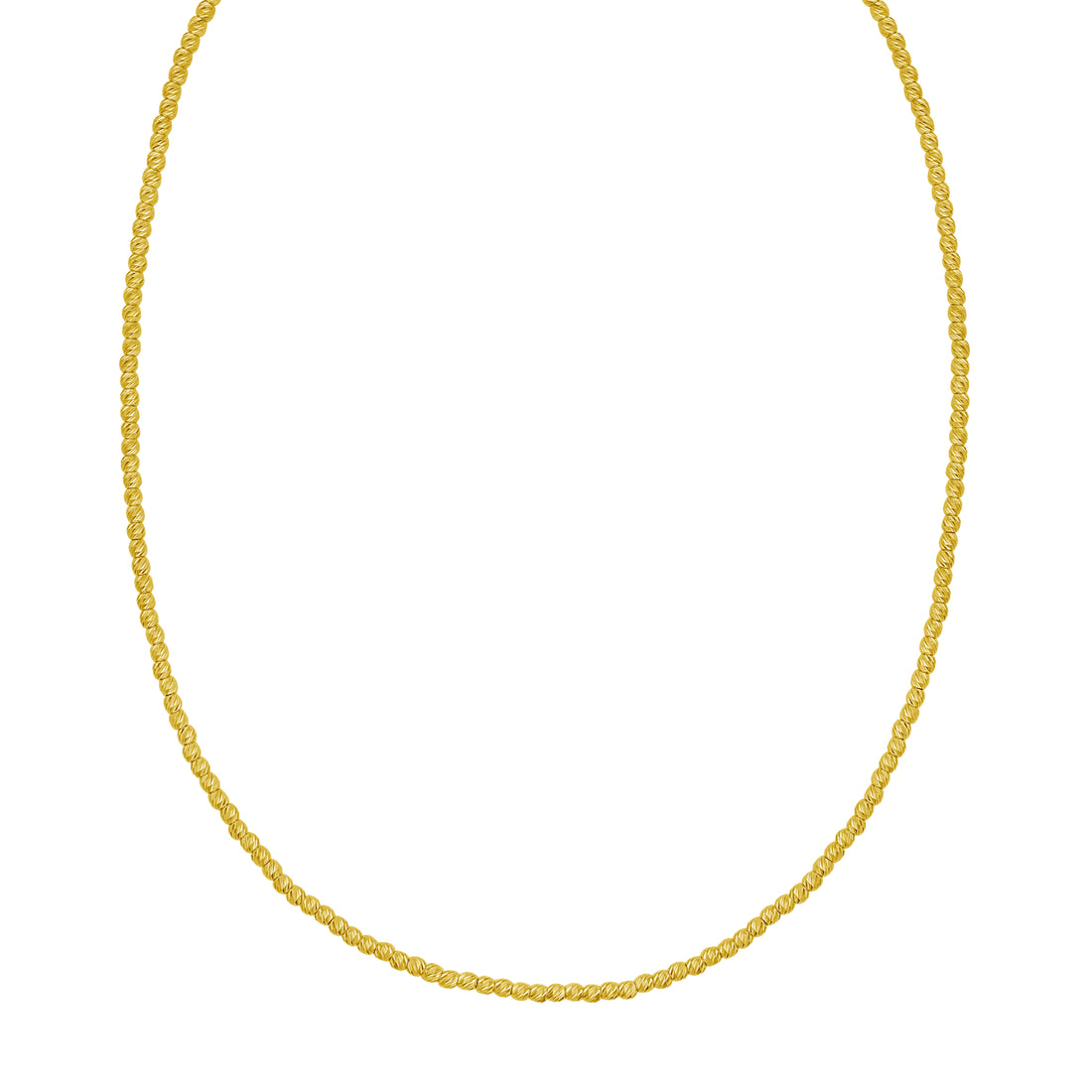 14K 2.3mm Bead Chain Bracelet
