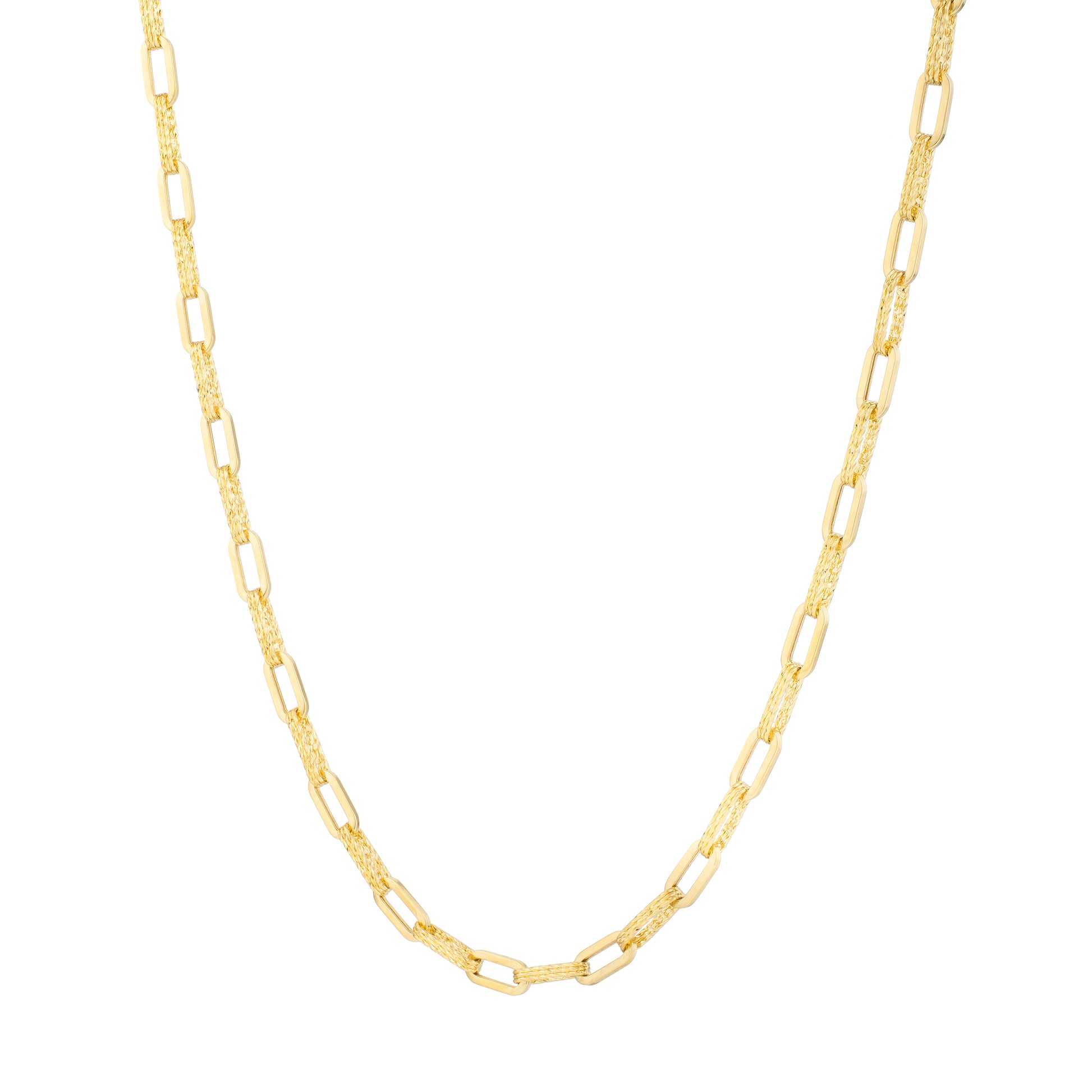 14K 4mm DiamantÃ© Paperclip Bracelet