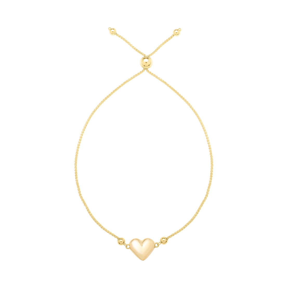 14K Adjustable Horseshoe Bolo Bracelet