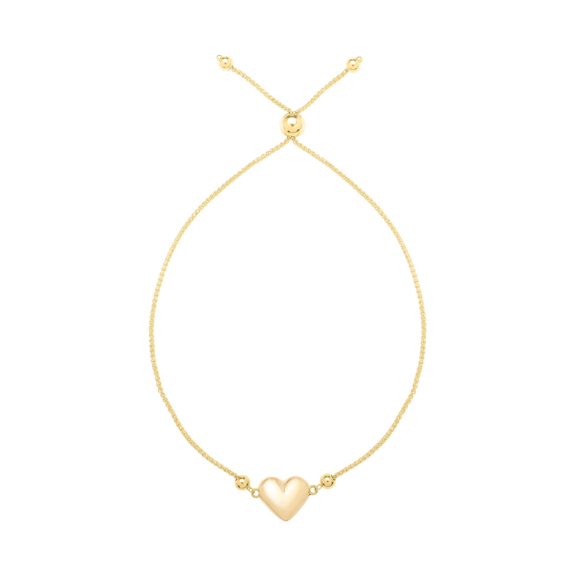 14K Adjustable Horseshoe Bolo Bracelet