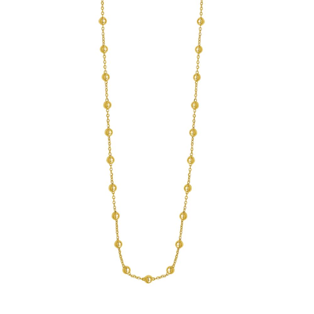 14K Layering Saturn Bead Necklace