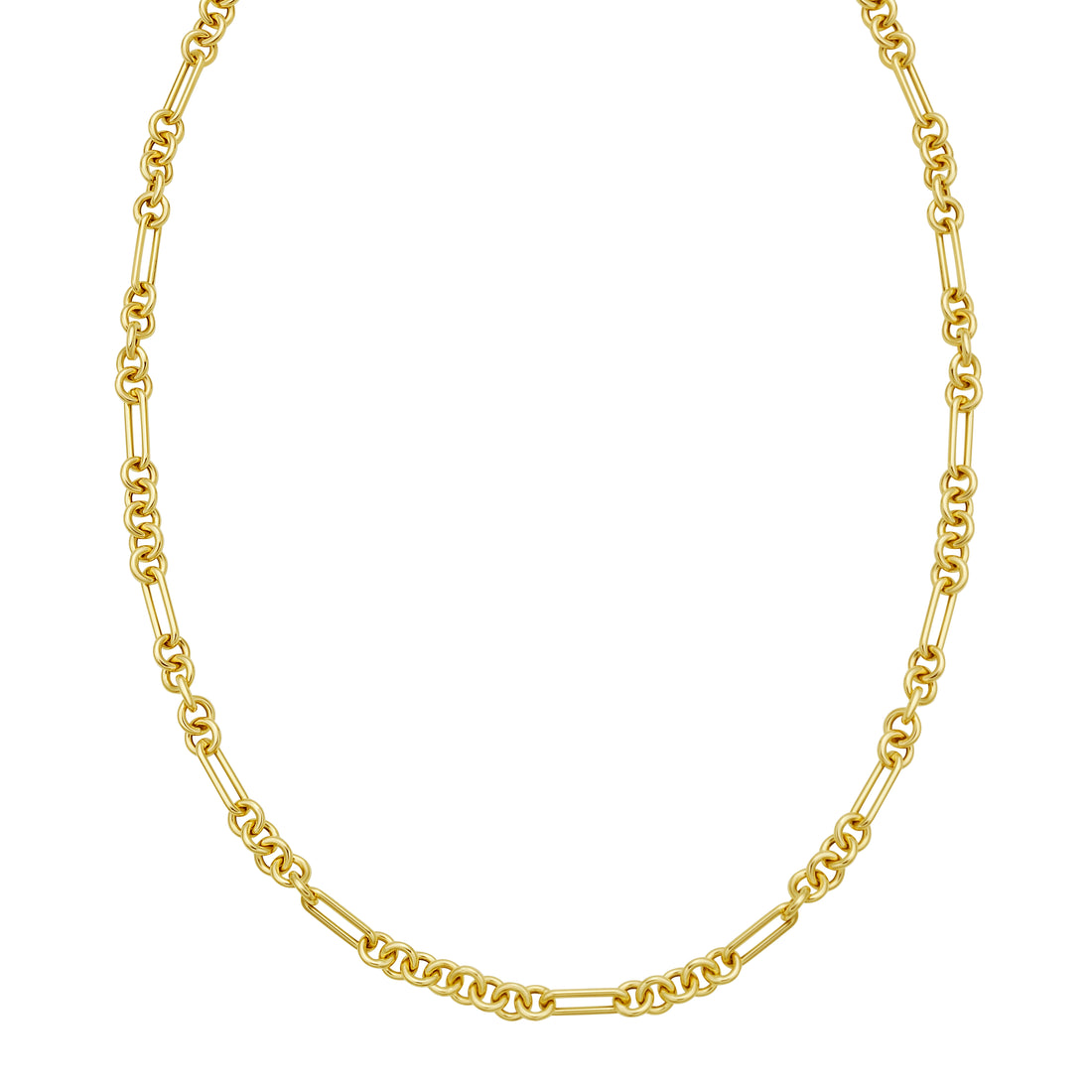 14K Five & One Paperclip Link Chain