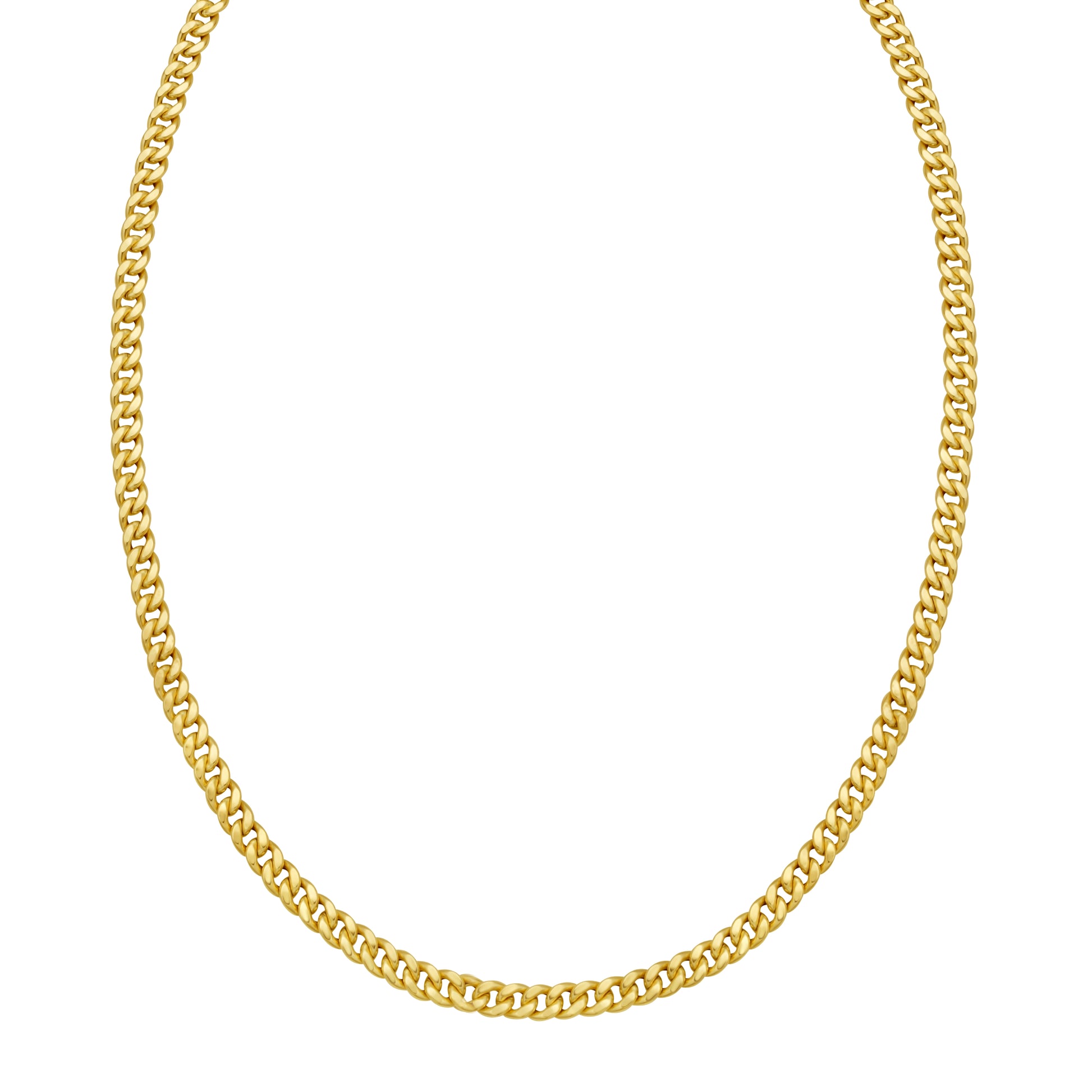 14K Petite Faceted Cuban Link Chain