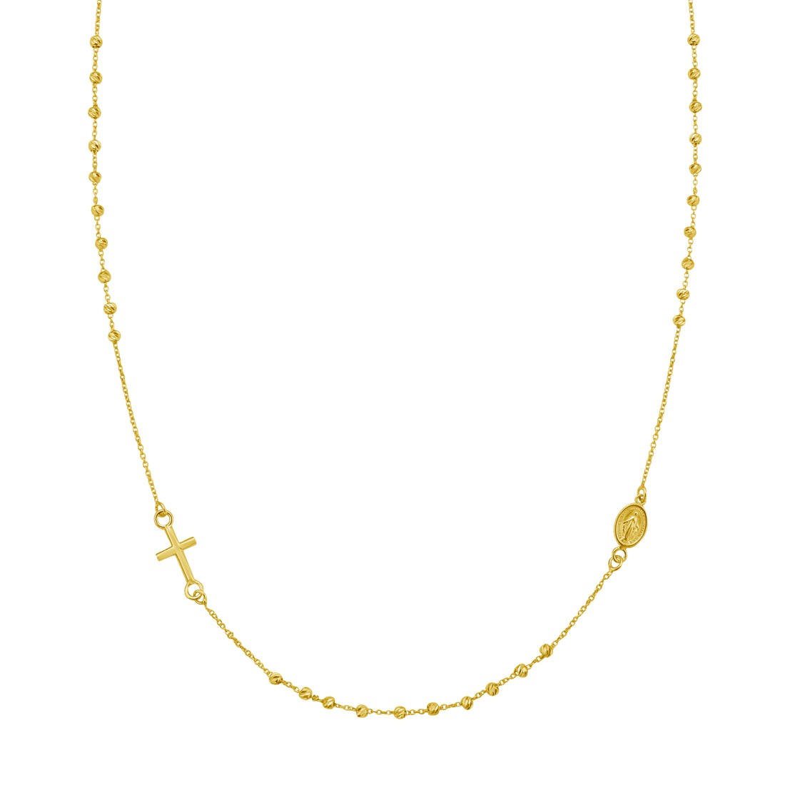 14K Rosary Necklace