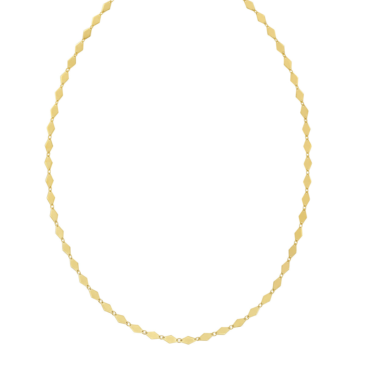 14K Mirror Kite Link Necklace