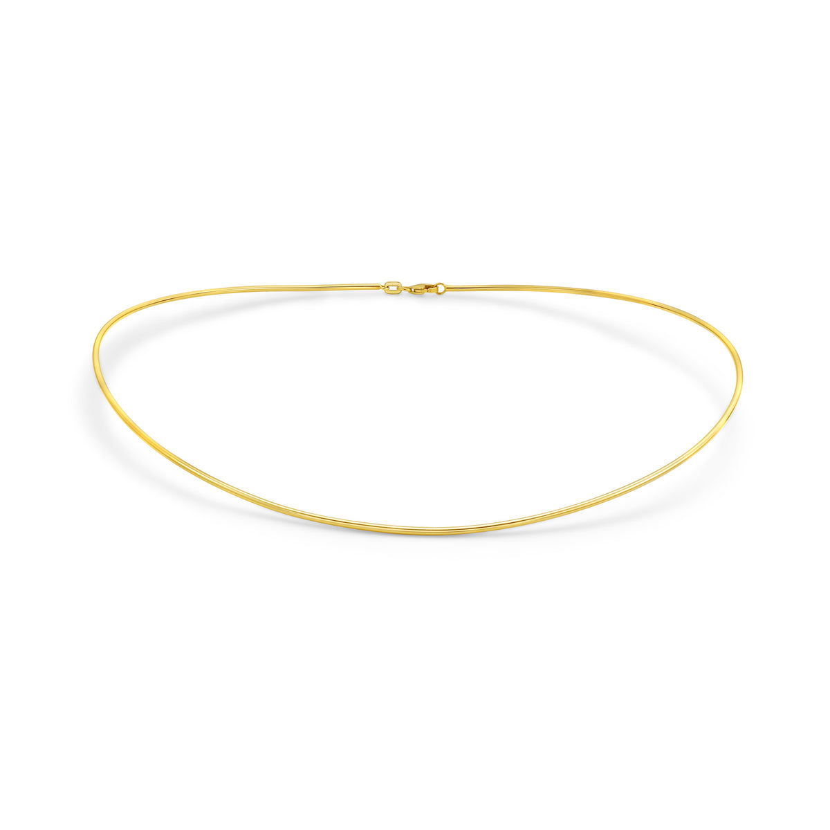 14K 1.4mm High Shine Collar Necklace