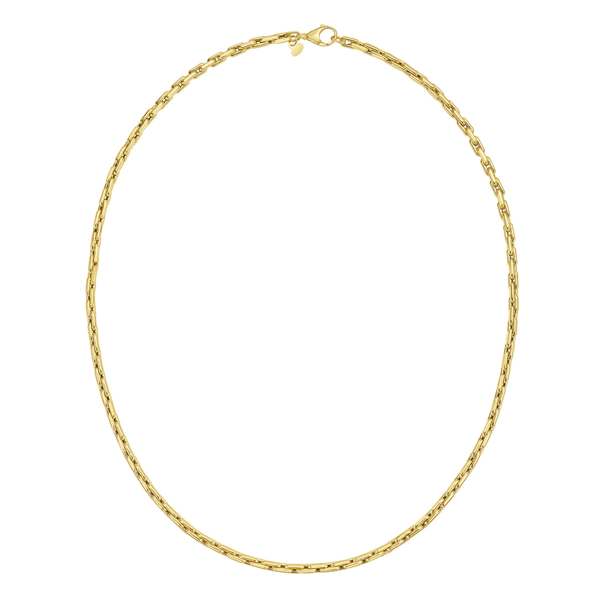 14K Mens Cable Link Necklace