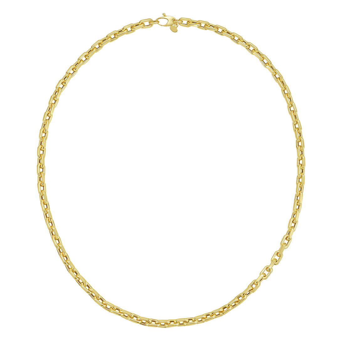 14K Mens Fashion French Cable Link Necklace