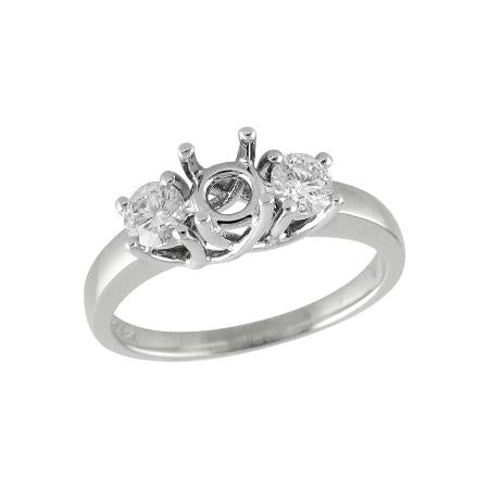 14KT Gold Semi-Mount Engagement Ring