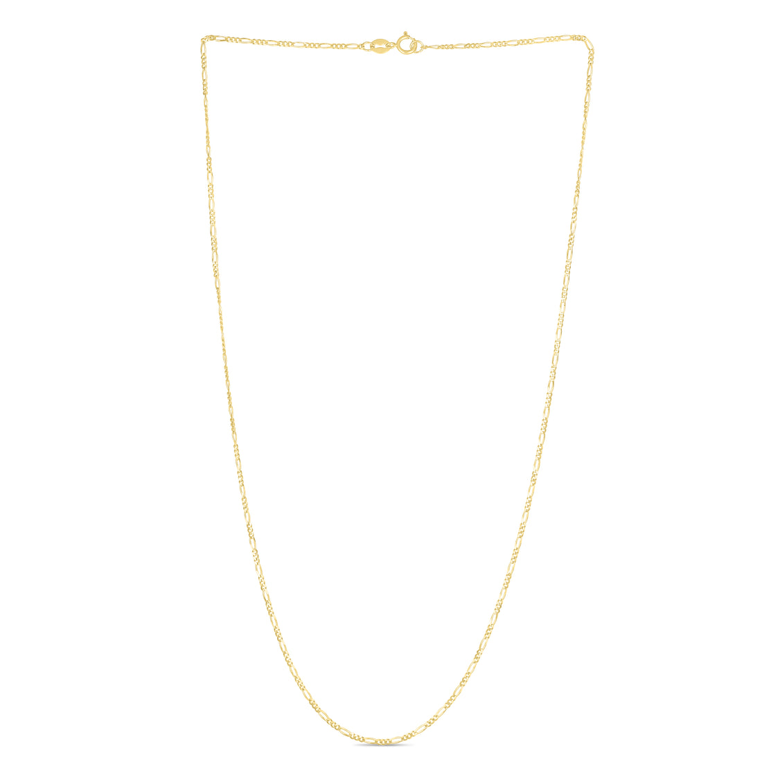 14K Gold 1.9mm Figaro Chain