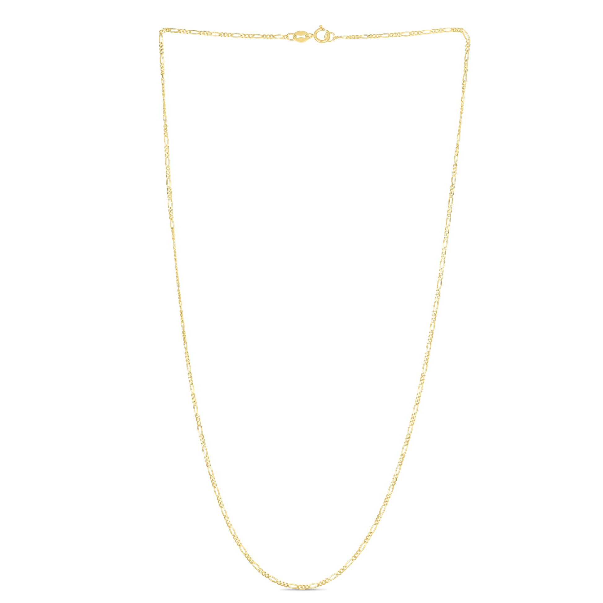 14K Gold 1.9mm Figaro Chain