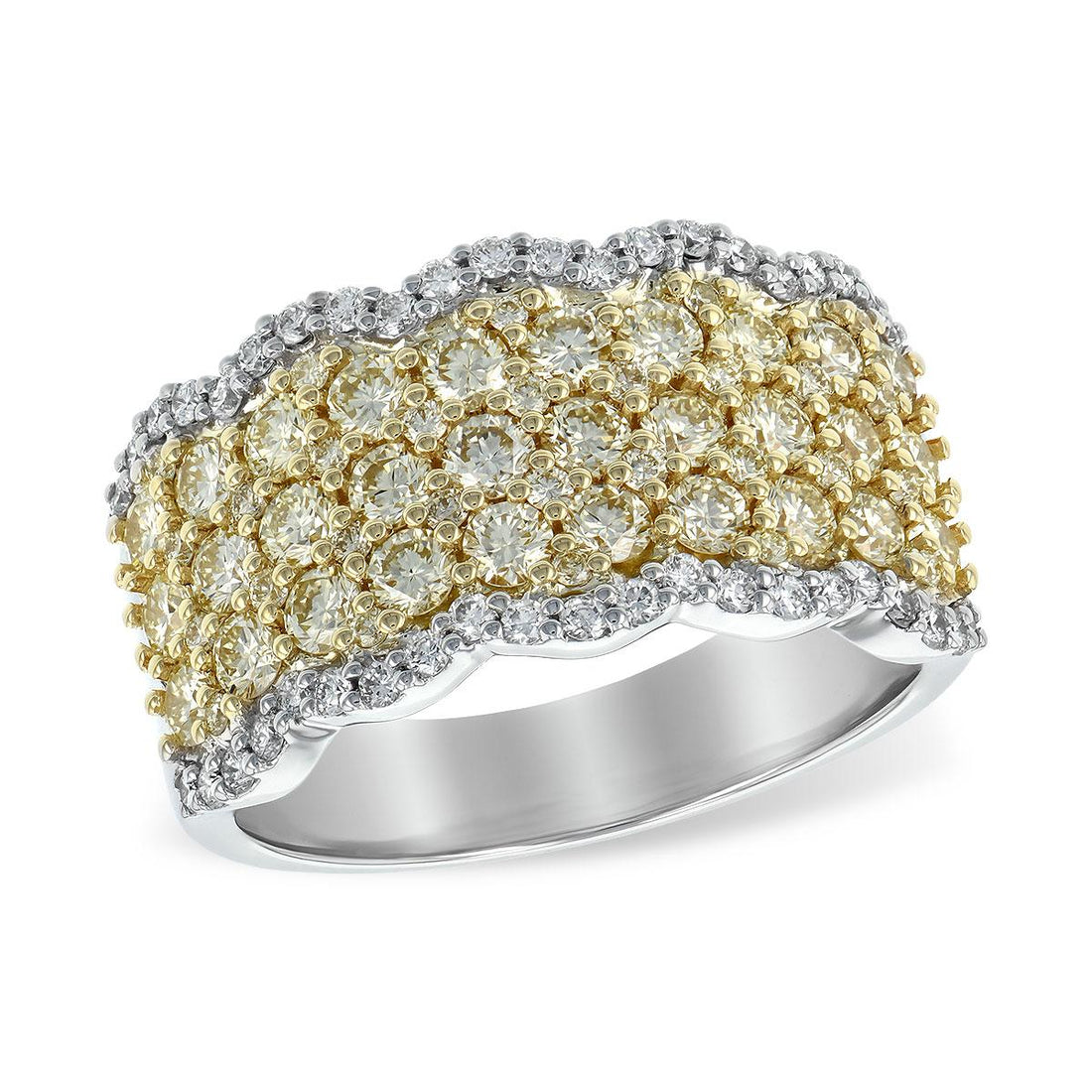 14KT Gold Ladies Yellow Diamond Wedding Ring
