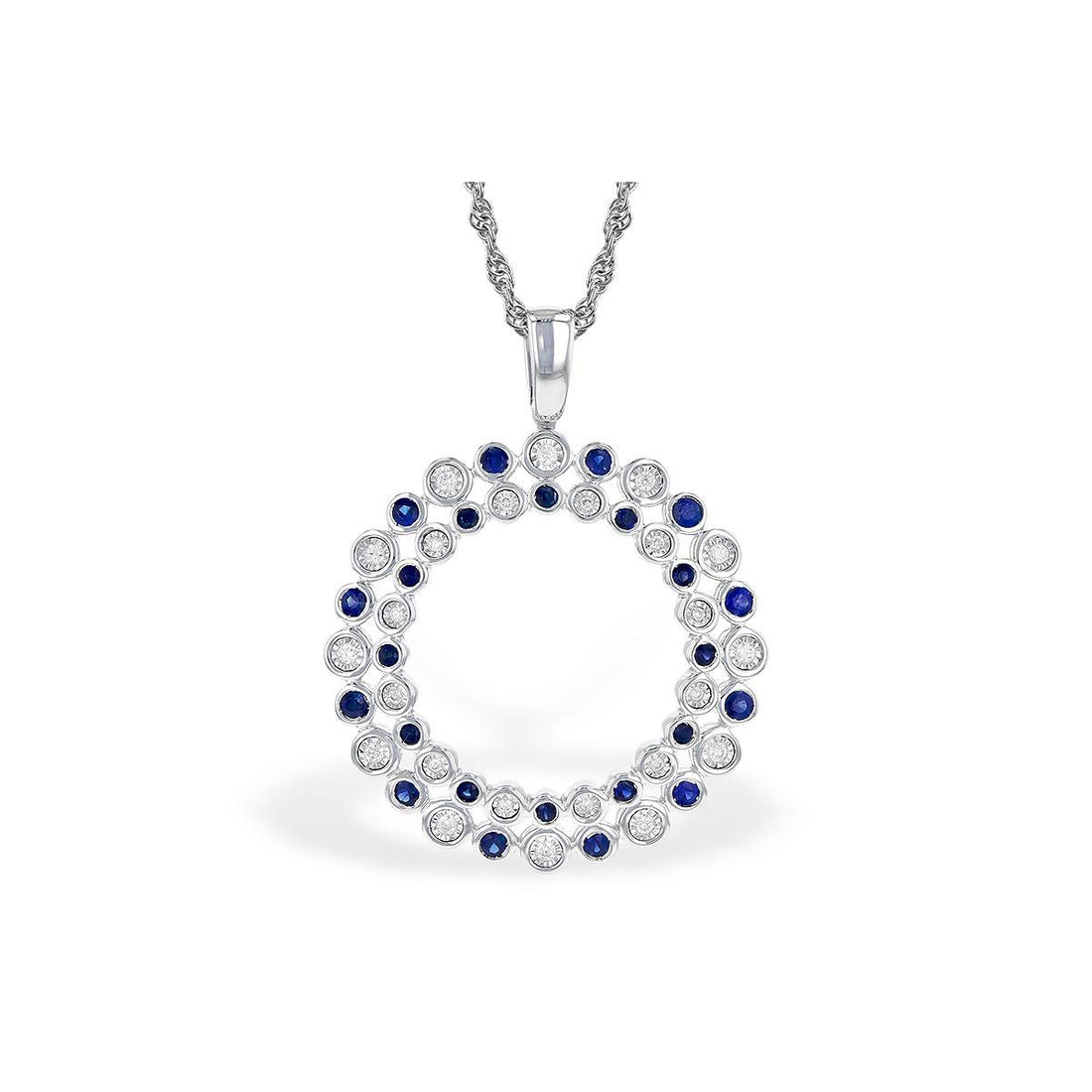 14KT Gold Sapphire Necklace