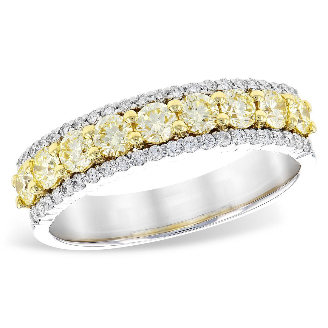 14KT Gold Ladies Yellow Diamond Wedding Ring