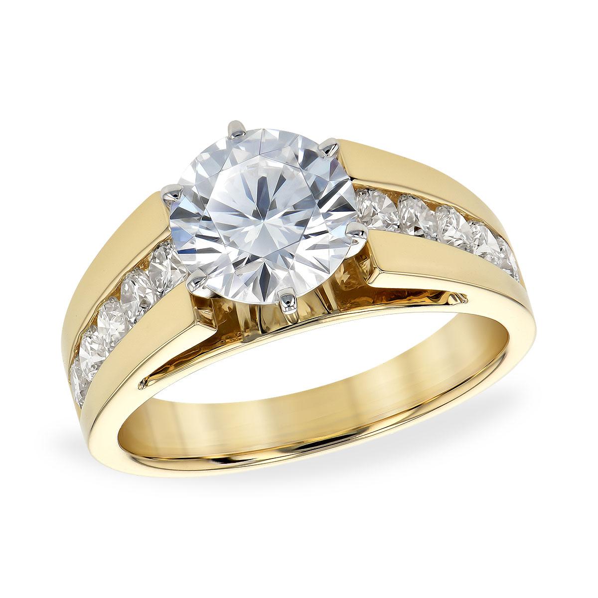 14KT Gold Semi-Mount Engagement Ring