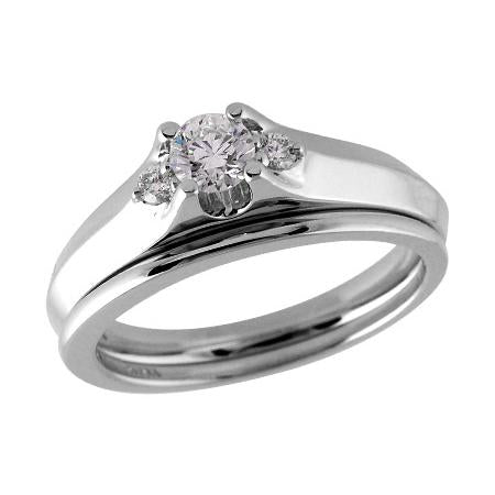14KT Gold Two-Piece Wedding Set