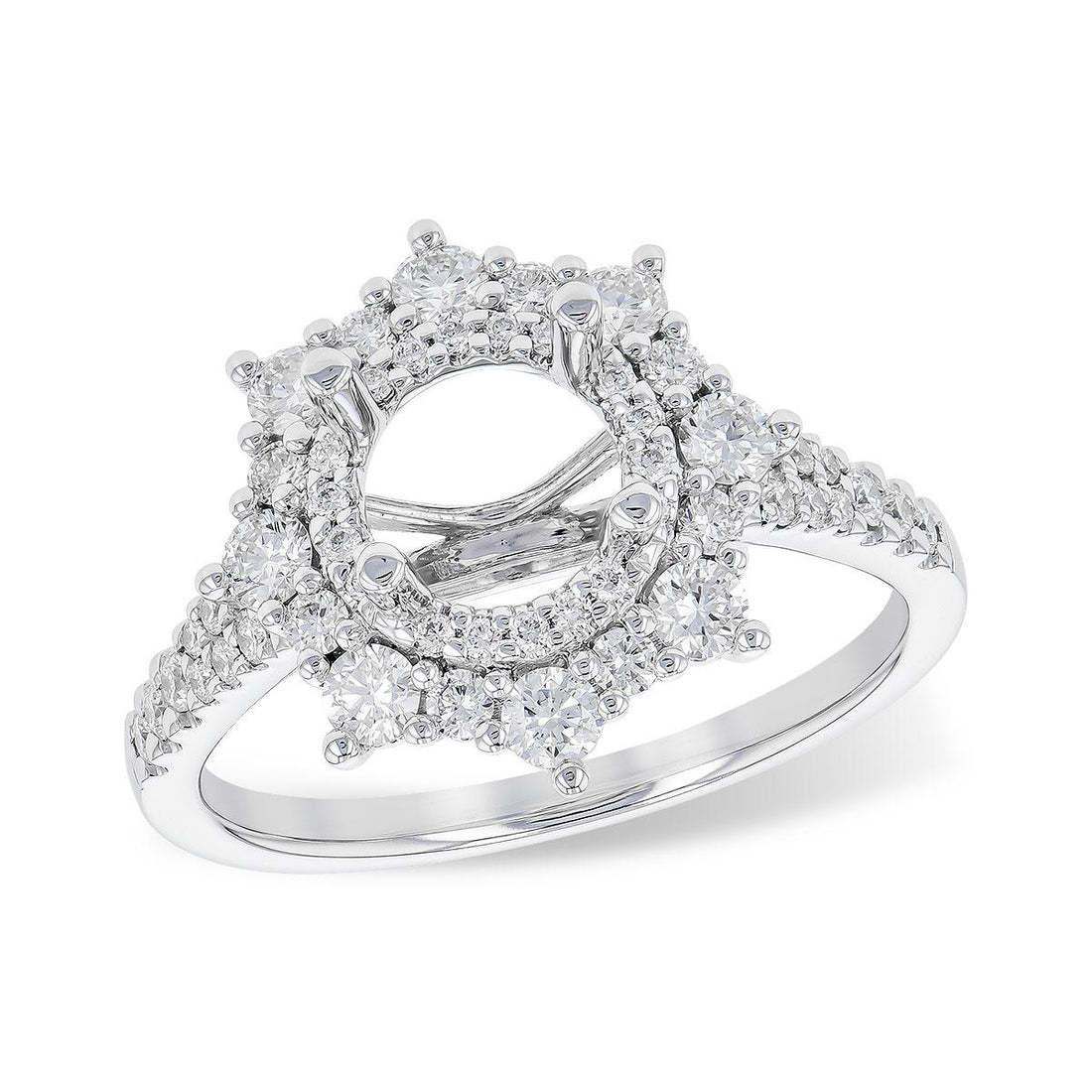 14KT Gold Semi-Mount Engagement Ring