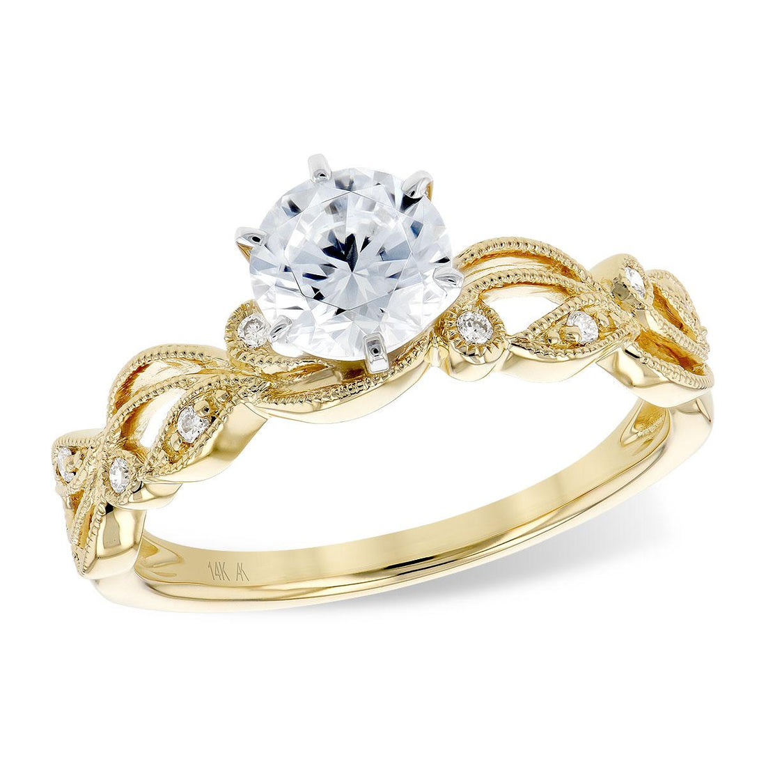 14KT Gold Semi-Mount Engagement Ring