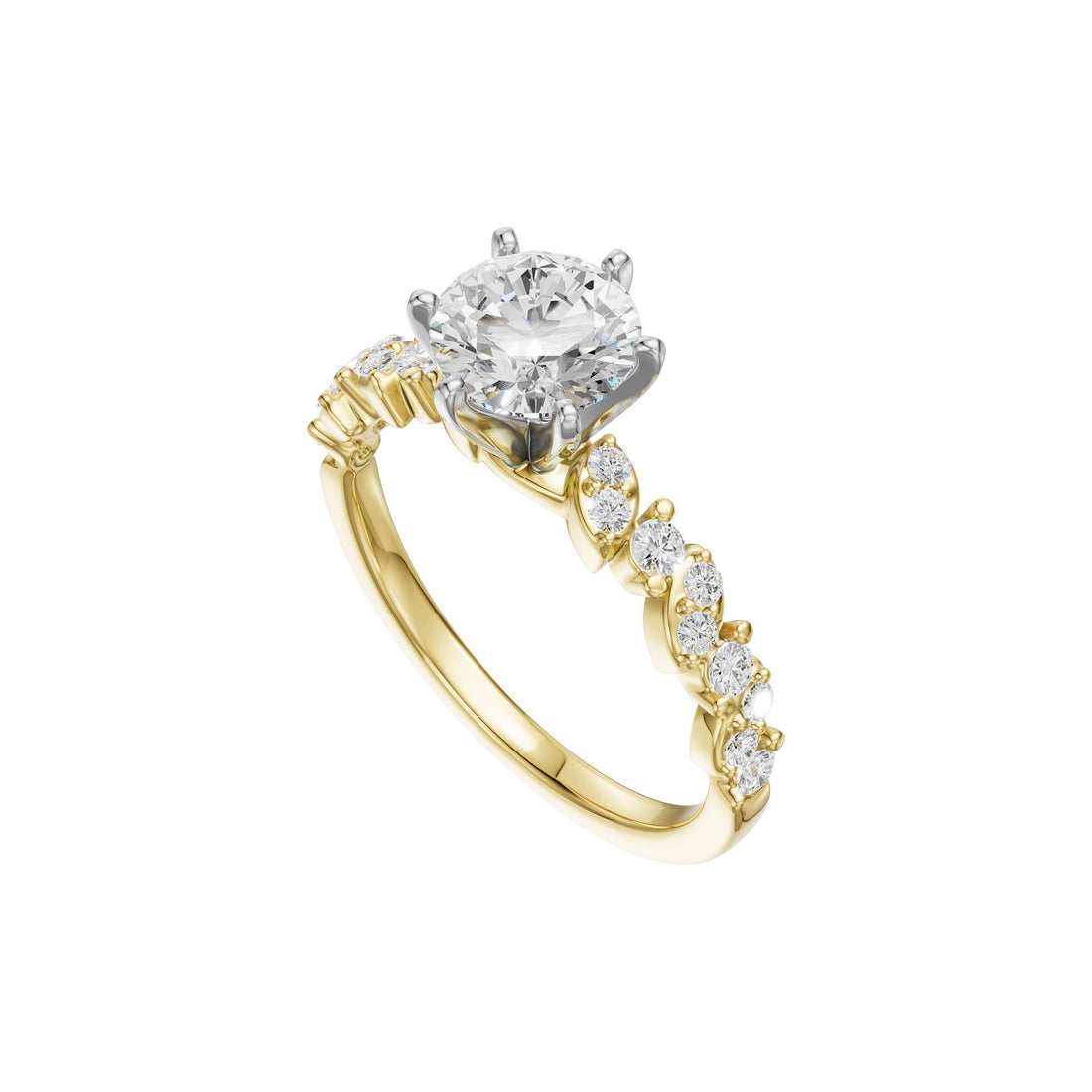 14KT Gold Semi-Mount Engagement Ring