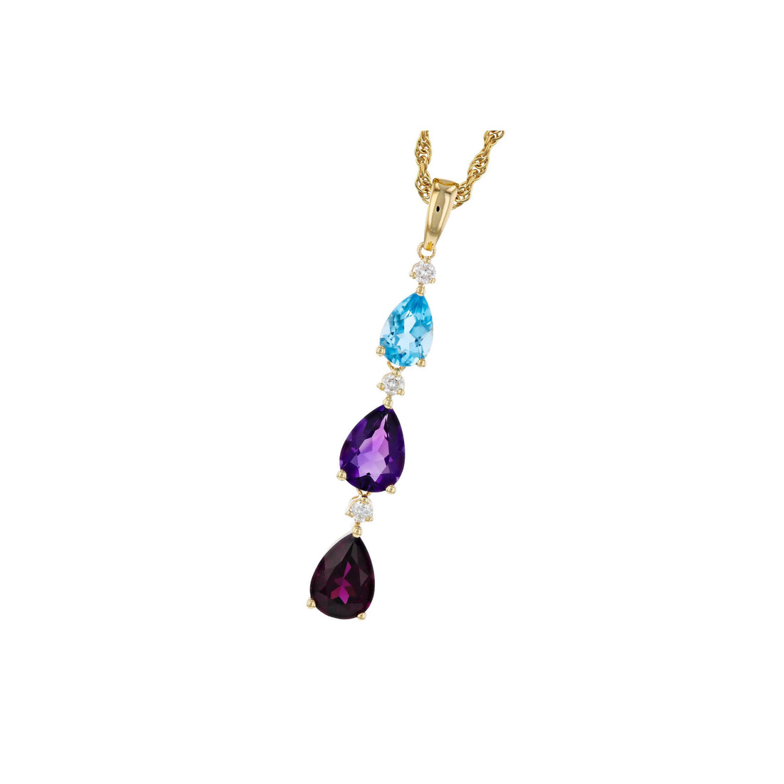 14KT Gold Multi-Stone Necklace