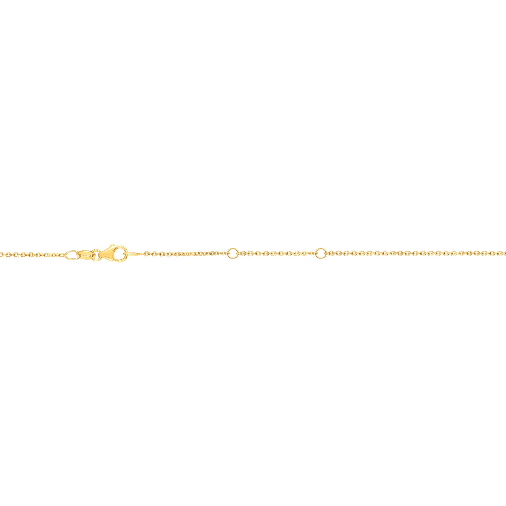 18K Gold 1.1mm Double Extendable Cable Chain
