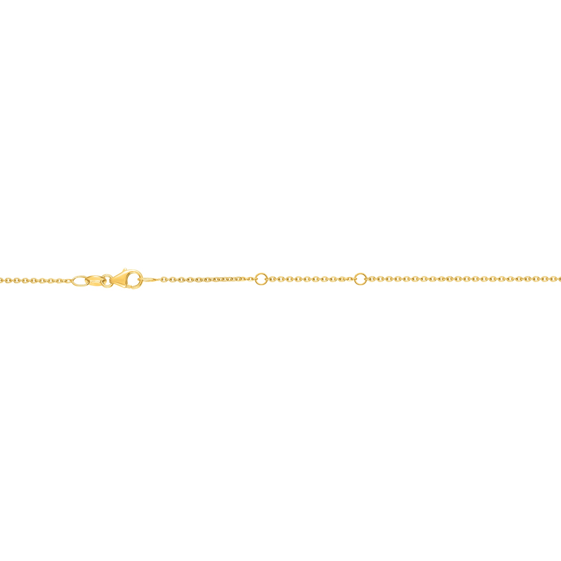 18K Gold 1.3mm Double Extendable Cable Chain