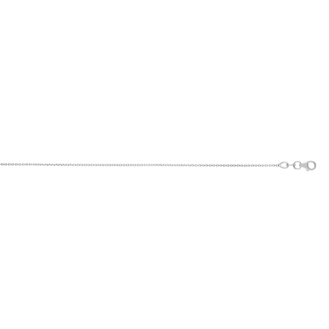 18K Gold 1.0mm Extendable Cable Chain