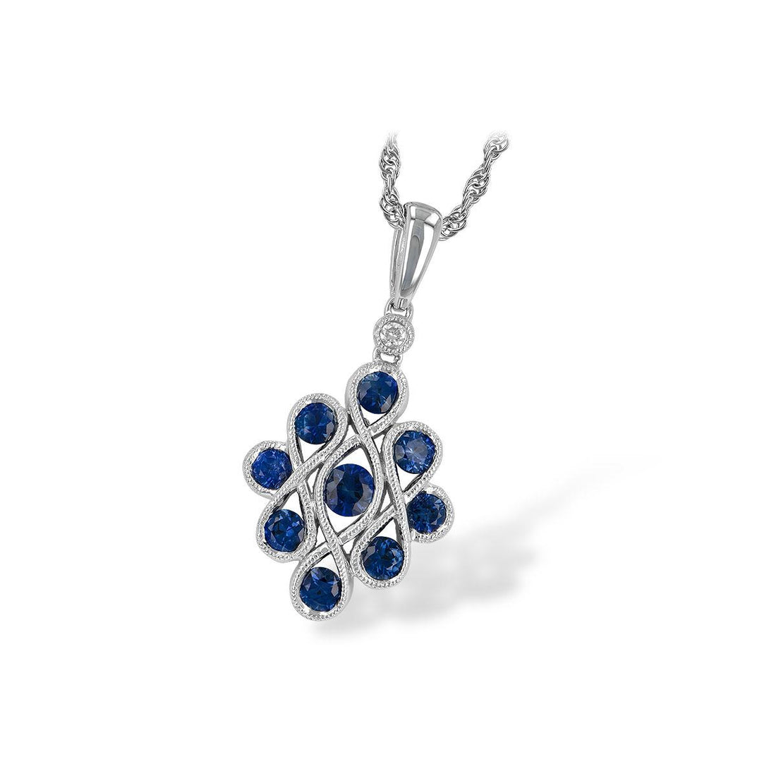 14KT Gold Sapphire Necklace