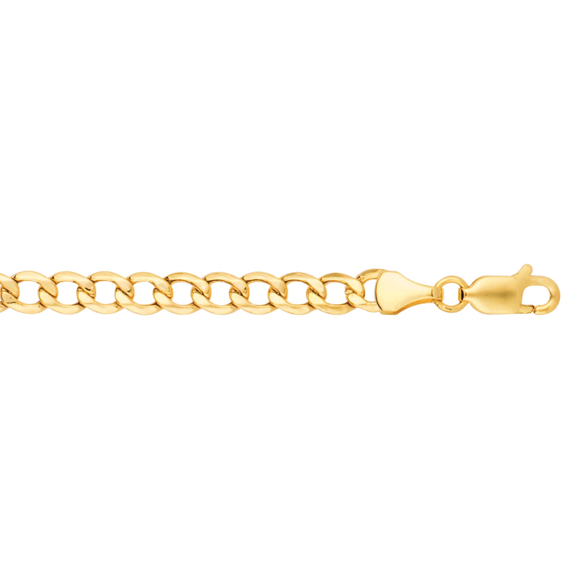14K Gold 22"" 5.3mm Lite Curb Chain