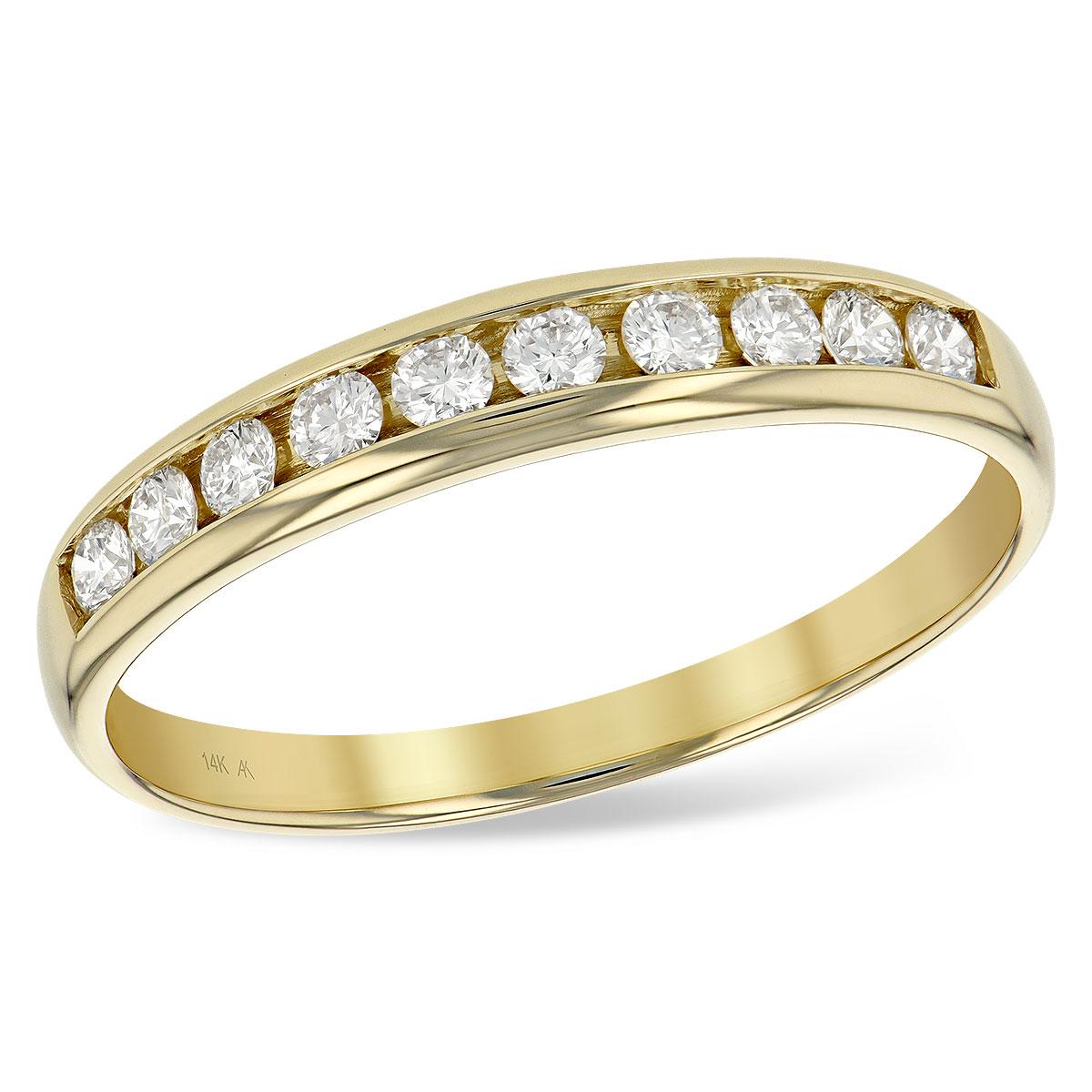 14KT Gold Ladies Diamond Wedding Ring
