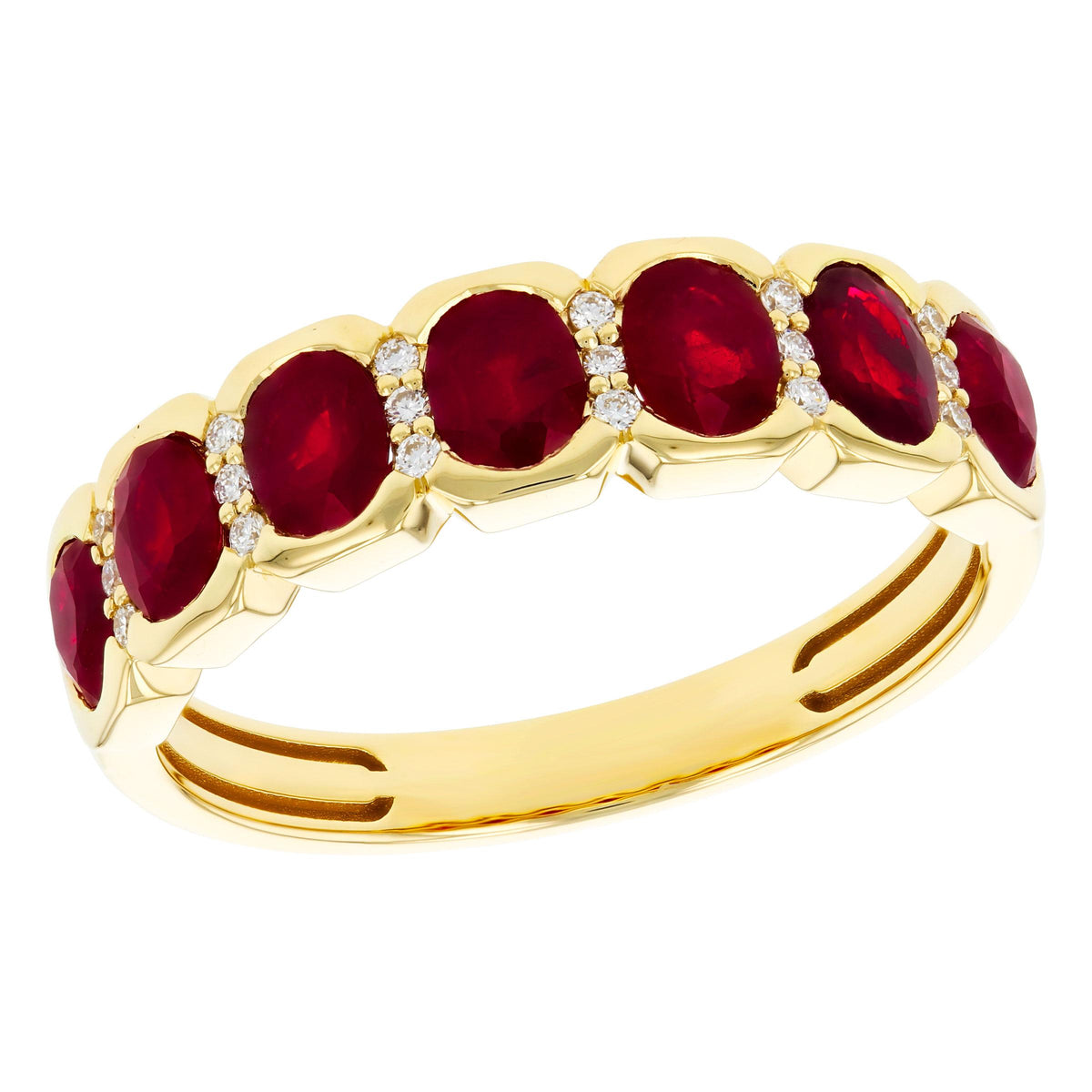 14KT Gold Ladies Ruby Wedding Ring