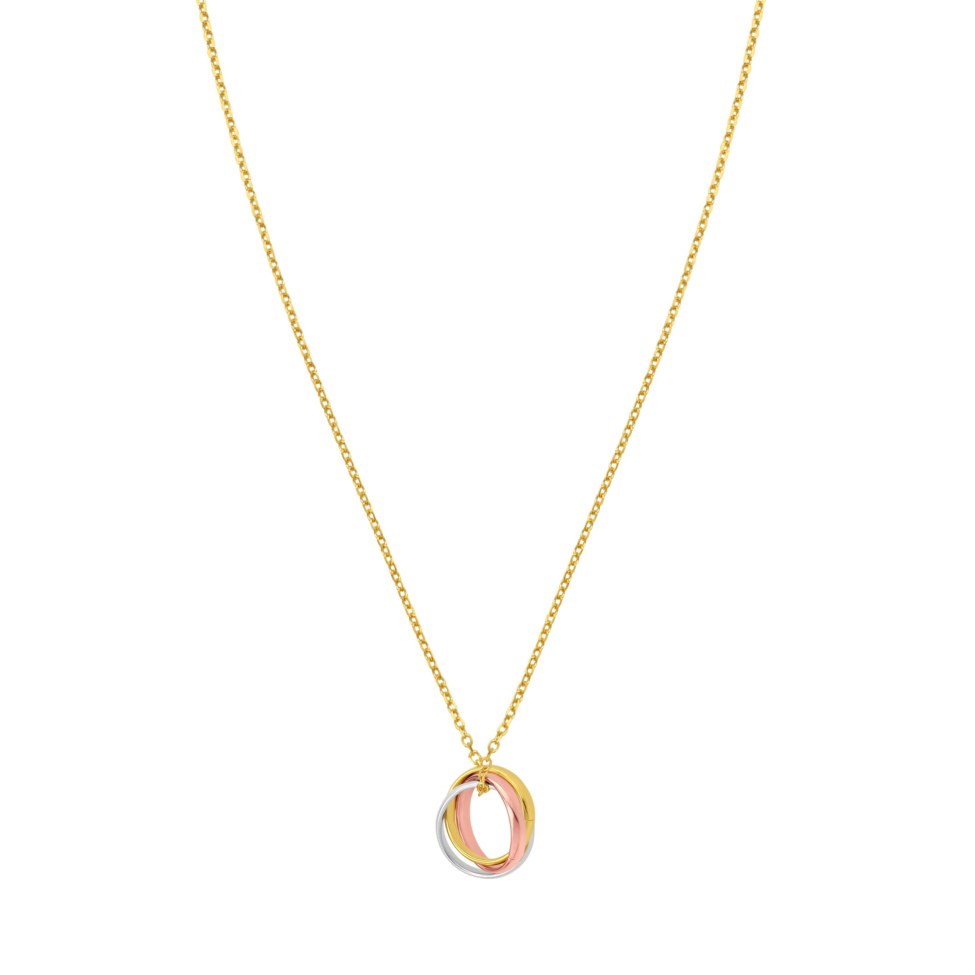 14K Trininty Chain Necklace