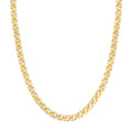 7mm Two-Tone Mens Mariner Chain