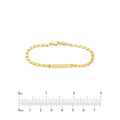 Kids ID Bracelet on Heart Mirror Rope Chain