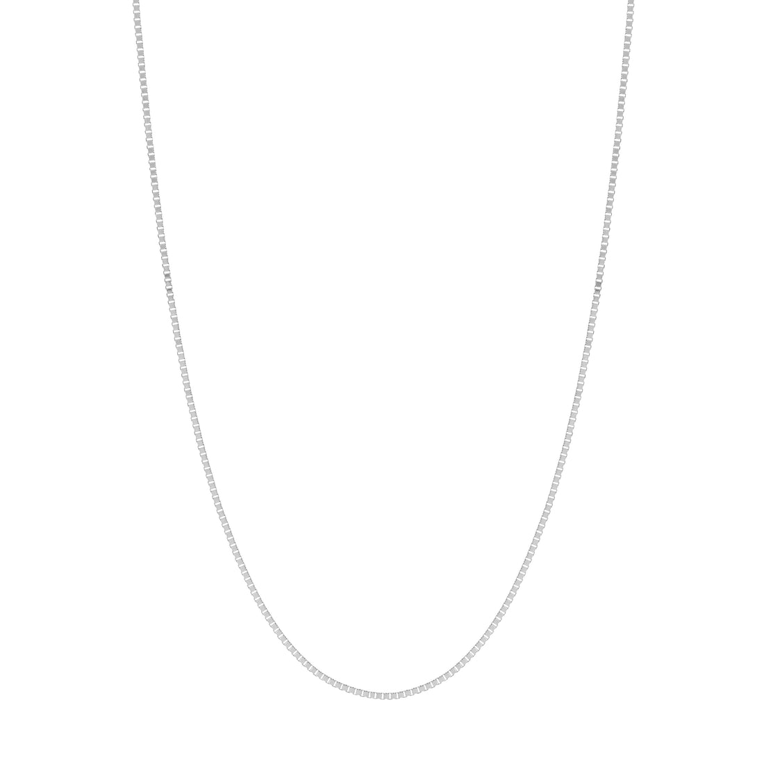 0.8mm Box Chain with Slider Bead