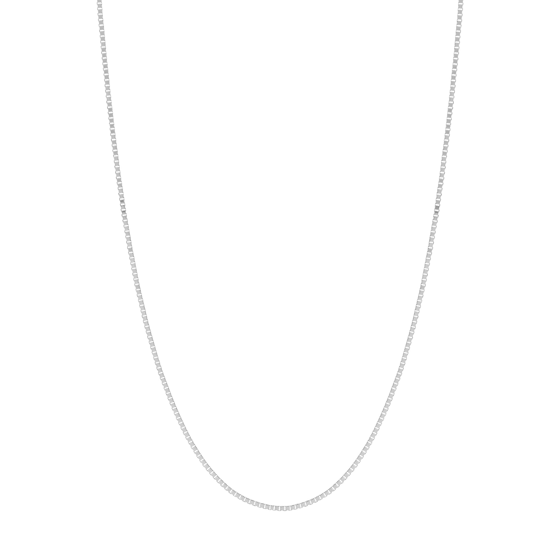 0.8mm Box Chain with Slider Bead
